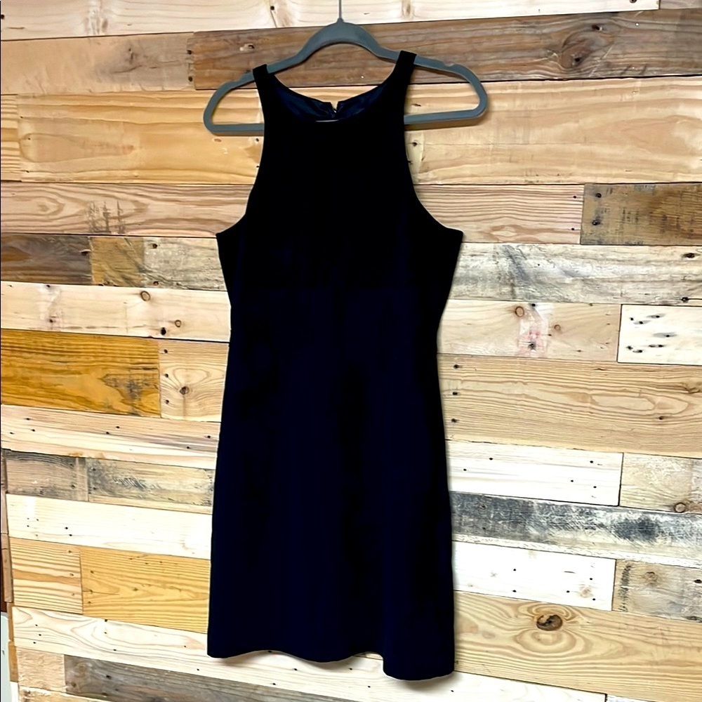 J.Crew size 8 Elegant Slinky Black Sleeveless Fit and Flare Dress